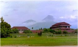 Mt. Merapi and Mt. Merbabu from Yogyakarta 1201 - jpg - 6357 Bytes